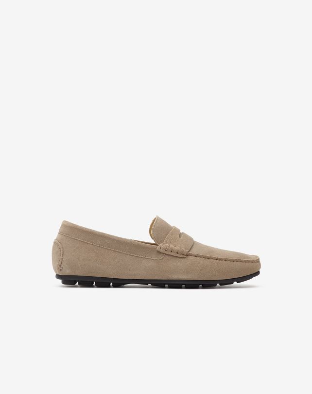 FDB6T410 beżowy mężczyźni buty Corneliani zamszowe, gumowe buty na podeszwie
